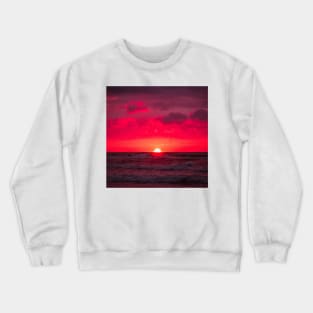 Summer Lakeside Sunset Crewneck Sweatshirt